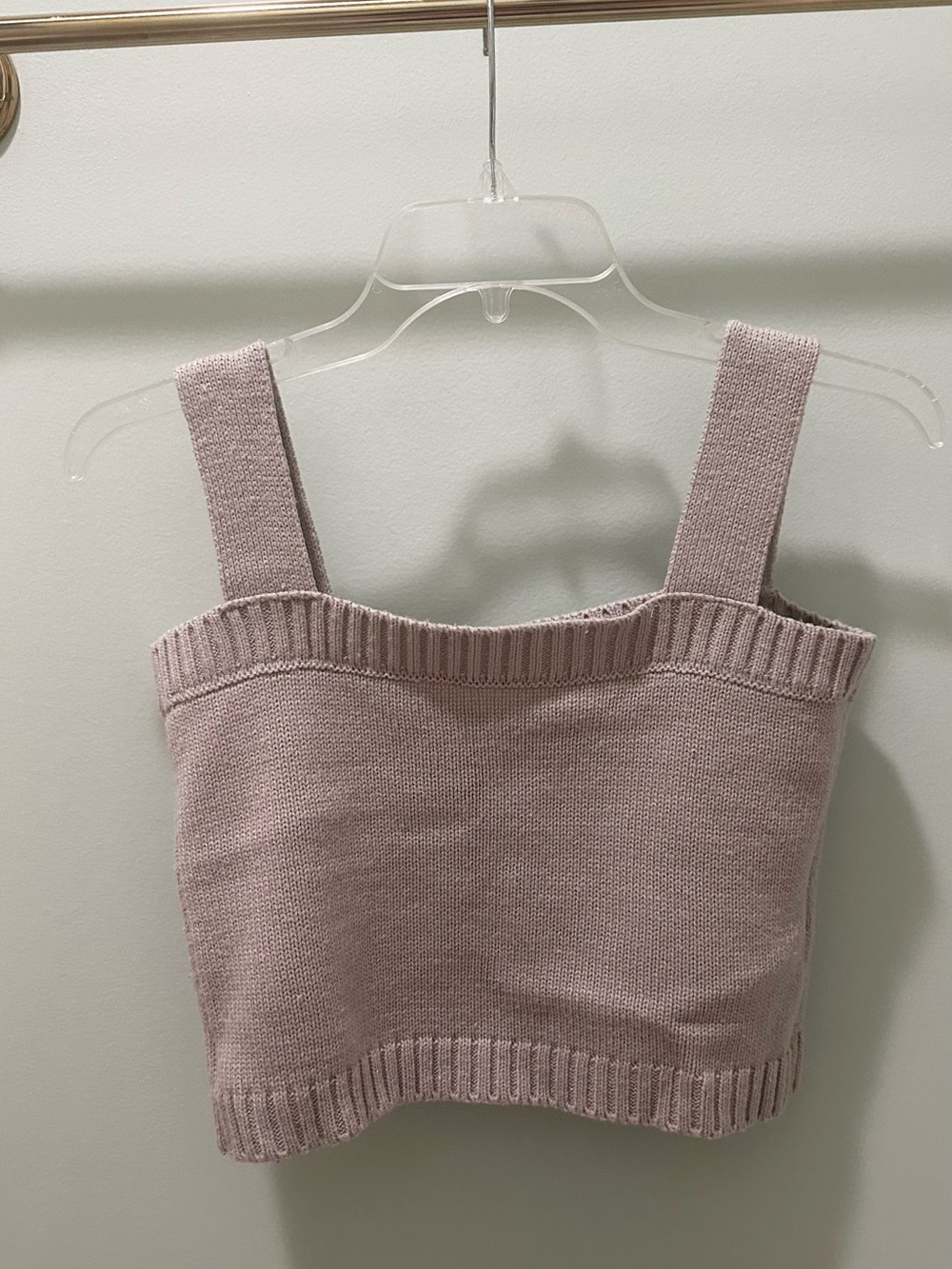 GRL Japanese Knit Cropped Tank Sweater Tube Top
